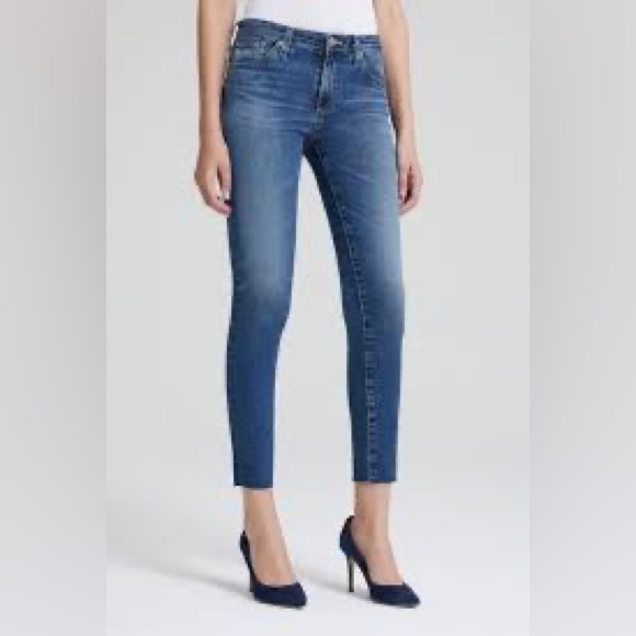 AG The Harper Essential Straight Raw Hem Ankle Jeans - Picture 11 of 11
